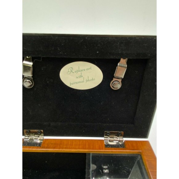 SANKYO COTTAGE GARDEN JEWELRY FLIP TOP MUSIC BOX 4" X 6" Viintage - Picture 7 of 12
